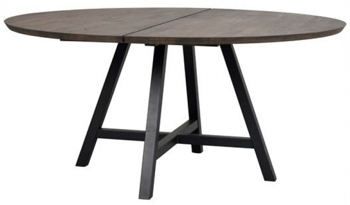 Table à manger \'Carradale\' Ronde 150cm - Marron/X-pied dans le groupe Meubles / Tables / Tables rondes chez Reforma (120343)