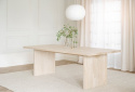 Table à manger \'Emmett\' 240x95cm - Naturel