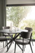 Table à manger \'Calverton\' Ronde 120cm - Noir