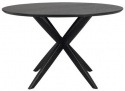 Table à manger \'Calverton\' Ronde 120cm - Noir