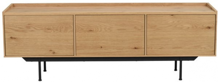 Meuble TV \'Brewerton\' - Chêne/Noir dans le groupe Meubles / Étagères & rangement / Meubles TV chez Reforma (120702)