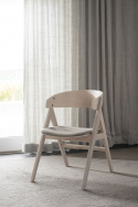 Fauteuil \'Waterton\' - Blanc pigmenté/Brun