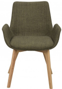 Fauteuil \'Drimsdale\' - Vert/Chêne