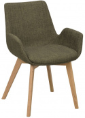 Fauteuil \'Drimsdale\' - Vert/Chêne