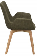 Fauteuil \'Drimsdale\' - Vert/Chêne