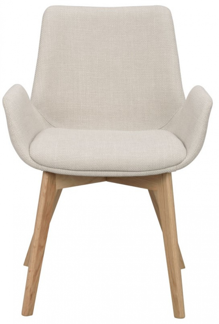 Fauteuil \'Drimsdale\' - Beige/Chêne dans le groupe Meubles / Meubles d\'assise / Chaises chez Reforma (120804)
