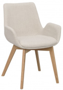 Fauteuil \'Drimsdale\' - Beige/Chêne
