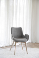 Fauteuil \'Drimsdale\' - Gris/Blanc pigmenté