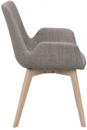 Fauteuil \'Drimsdale\' - Gris/Blanc pigmenté