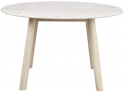 Table à manger \'Taransay\' Ronde 125cm - Beige/Blanc pigmenté