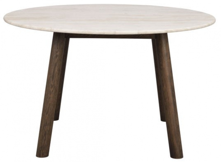 Table à manger \'Taransay\' Ronde 125cm - Beige/Brun dans le groupe Meubles / Tables / Table à manger chez Reforma (120831)