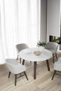 Table à manger \'Taransay\' Ronde 125cm - Beige/Brun