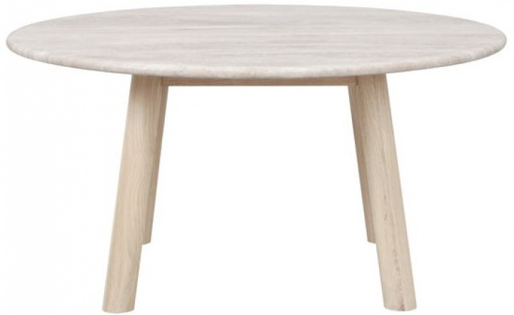 Table basse \'Taransay\' Ronde 90cm - Beige/Pigmenté blanc dans le groupe Meubles / Tables / Table basse chez Reforma (120844)