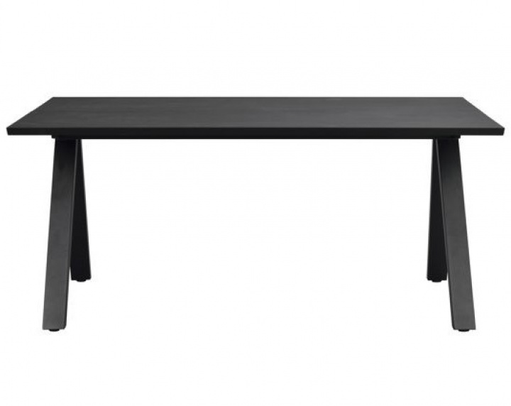 Table à manger \'Carradale\' 170x100cm - Noir/Pieds en V dans le groupe Meubles / Tables / Table à manger chez Reforma (120882)
