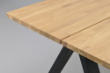 Table à manger \'Carradale\' 220 cm - Chêne/Pieds en V