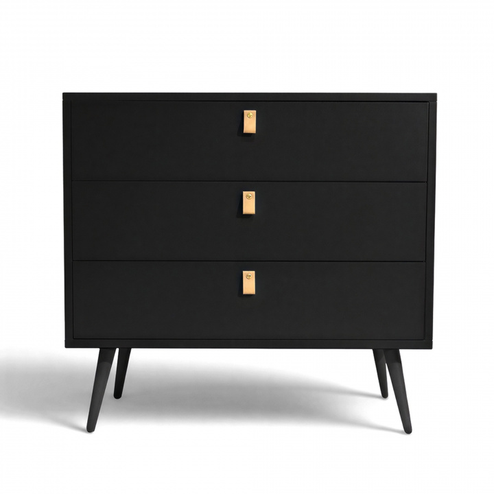 Commode \'Nordisk\' - Noire dans le groupe Meubles / Étagères & rangement / Commodités chez Reforma (1211-C-Black)