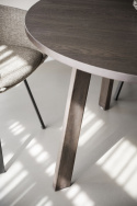 Table à manger \'Glenside\' Ronde 130cm - Brun