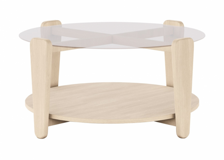 Table basse \'Arran\' Ø93 - Blanc pigmenté dans le groupe Meubles / Tables / Table basse chez Reforma (121272)