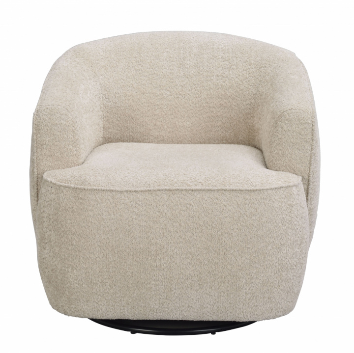 Fauteuil \'Dermot\' pivotant - Beige clair dans le groupe Meubles / Meubles d\'assise / Fauteuils chez Reforma (125403)