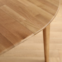Table à manger \'Saba\' ronde 120 cm - Chêne