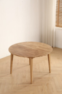 Table à manger \'Saba\' ronde 120 cm - Chêne