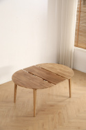 Table à manger \'Saba\' ronde 120 cm - Chêne