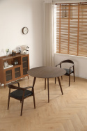 Table à manger \'Luma \' Ronde 115 cm - Noyer