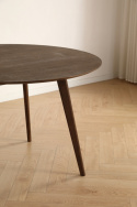 Table à manger \'Luma \' Ronde 115 cm - Noyer