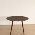 Table à manger \'Luma \' Ronde 115 cm - Noyer