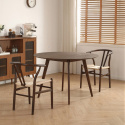 Table à manger \'Luma \' Ronde 115 cm - Noyer