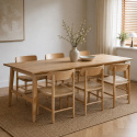 Table à manger \'Alfors\' 210x100cm - Naturel