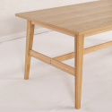 Table à manger \'Alfors\' 210x100cm - Naturel