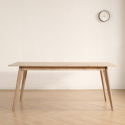 Table à manger \'Line\' 180 cm - Blanc pigmenté