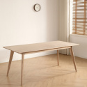 Table à manger \'Line\' 180 cm - Blanc pigmenté