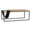 Table basse avec porte-revues \'Ylva\' - Naturel/Noir