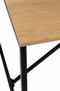 Table à manger \'Vega\' 180x90cm - Naturel/Noir