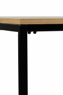 Table à manger \'Vega\' 180x90cm - Naturel/Noir