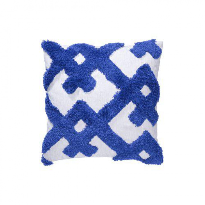 Housse de coussin \'Ines\' 45x45- Bleu dans le groupe Décoration / Textiles / Housses de coussin chez Reforma (1398-47-008)