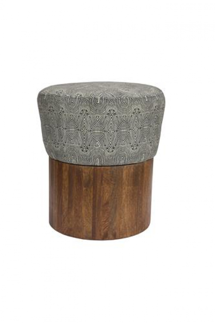 Poule \'Fragment\' - Noir/Blanc dans le groupe Meubles / Meubles d\'assise / Tabourets chez Reforma (1400059)