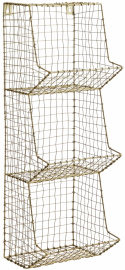 Étagère murale \'Wire\' - Laiton/Fer