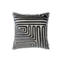 Housse de coussin \'Molly\' 45x45 - Gris/Noir