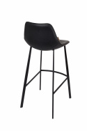 Tabouret de bar \'Franky\' L - Noir/Cuir PU
