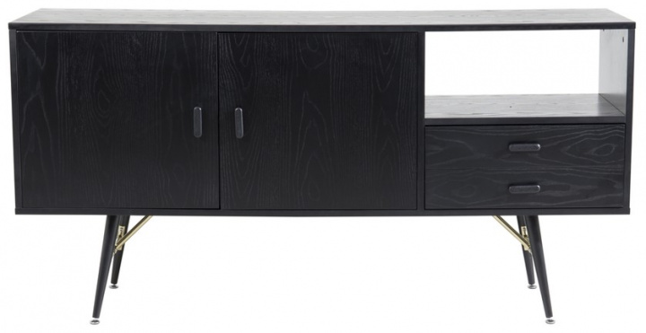 Commode \'Glomma\' 160x80cm - Noir dans le groupe Meubles / Étagères & rangement / Commodités chez Reforma (15025-188)
