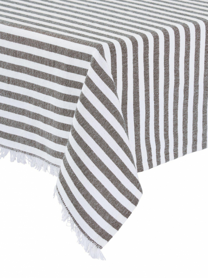 Nappe \'Gaby\' 140x280 - Brun dans le groupe Décoration / Textiles / Nappes chez Reforma (1528-85-012)