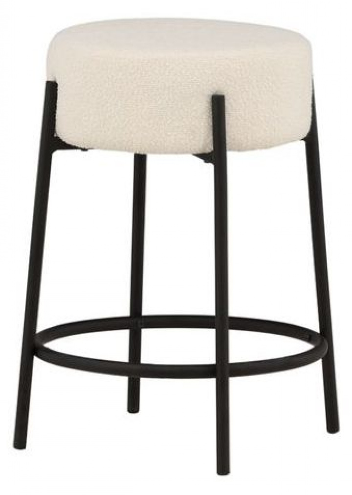 Tabouret \'Eigersund\' - Blanc bas dans le groupe Meubles / Meubles d\'assise / Tabourets de bar chez Reforma (15350-230)