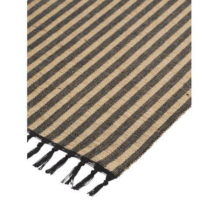 Chemin de table \'Adam\' 33x120 - Noir dans le groupe Décoration / Textiles / Nappes chez Reforma (1553-81-009)