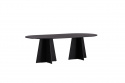 Table à manger \'Blomstermala\' 115x230cm - Noir