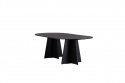 Table à manger \'Blomstermala\' 115x230cm - Noir