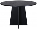 Table à manger \'Blomstermala\' Ronde 110cm - Noir