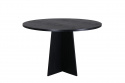 Table à manger \'Blomstermala\' Ronde 110cm - Noir